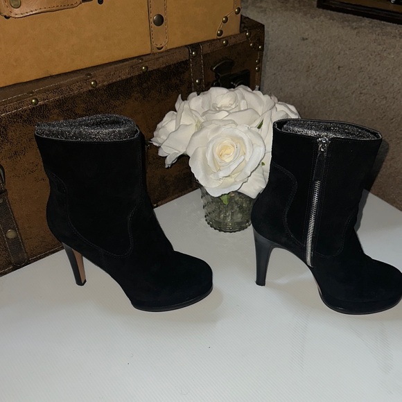 Nine West Shoes - Nine West Black Suede Heeled Boots